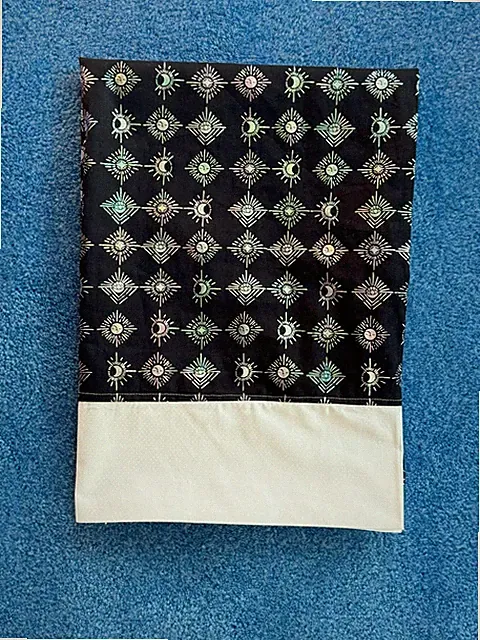 Over the Moon cotton pillowcase -standard/queen-handmade gift