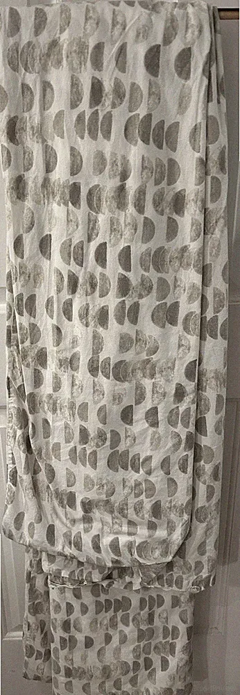 West Elm Half Moon Full Duvet Cover / 2 Shams Cotton EUC