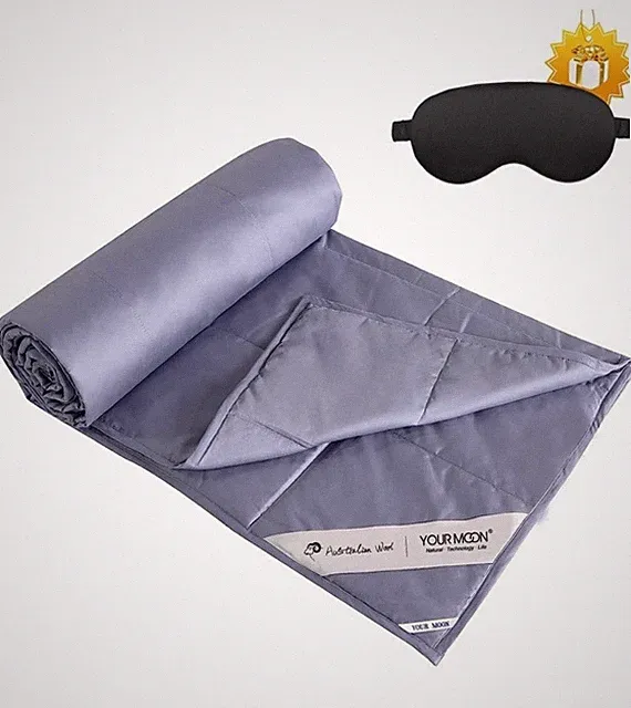 YOUR MOON Summer Lightweight Wool Comforter - Breathable & Thin Duvet Insert...